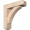 Ekena Millwork Thorton Craftsman Smooth Bracket w/ Offset Brace, Douglas Fir, 5 1/2"W x 20"D x 20"H BKT0604X20X20THR04SDF - alternate 1